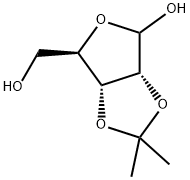 2,3-O-Isopropylidene-D-ribofuranose Struktur