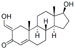 17beta-hydroxy-2-(hydroxymethylene)androst-4-ene-3-one Struktur