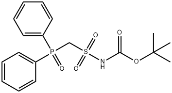 tert-Butyl ((diphenylphosphoryl)-methyl)sulfonylcarbamate Struktur