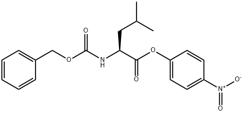 N-CBZ-DL-LEUCINE P-NITROPHENYL ESTER Struktur