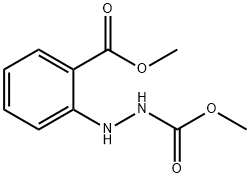 3-[2-(Methoxycarbonyl)phenyl]carbazic acid methyl ester Struktur