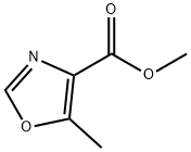 METHYL 5-METHYL-4-OXAZOLECARBOXYLATE Struktur