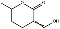 2H-Pyran-2-one, tetrahydro-3-(hydroxymethylene)-6-methyl- (9CI) Struktur