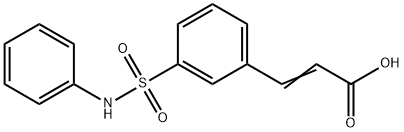 3-(3-PhenylsulfaMoylphenyl)acrylic acid Struktur