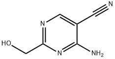 5-Pyrimidinecarbonitrile, 4-amino-2-(hydroxymethyl)- (9CI) Struktur