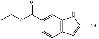 1H-Indole-6-carboxylicacid,2-amino-,ethylester(9CI) Struktur