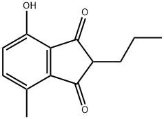 1H-Indene-1,3(2H)-dione, 4-hydroxy-7-methyl-2-propyl- (9CI) Struktur