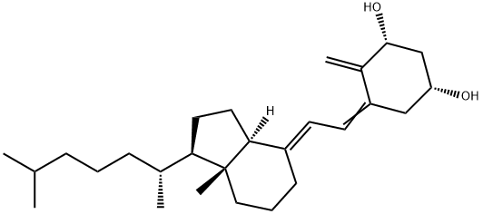 1α-ヒドロキシコレカルシフェロール 化學(xué)構(gòu)造式