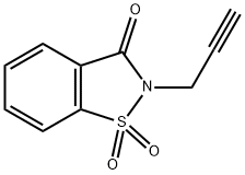 2-(2-propynyl)-1,2-benzisothiazol-3(2H)-one 1,1-dioxide Struktur