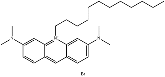 2,8-BIS(DIMETHYLAMINO)-10-DODECYL-ACRIDINIUM BROMIDE Struktur