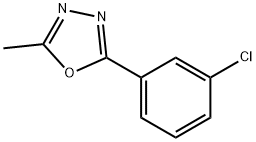 2-(3-chlorophenyl)-5-Methyl-1,3,4-oxadiazole Struktur