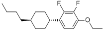 TRANS-1-(4-BUTYL-CYCLOHEXYL)-4-ETHOXY-2,3-DIFLUORO-BENZENE Struktur