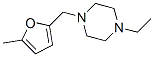 Piperazine, 1-ethyl-4-[(5-methyl-2-furanyl)methyl]- (9CI) Struktur