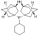 CYCLOHEXYLDI(1-ADAMANTYL)PHOSPHINE Struktur