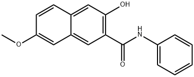 3-hydroxy-7-methoxy-N-phenylnaphthalene-2-carboxamide Struktur