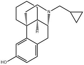 17-(cyclopropylmethyl)morphinan-3-ol  Struktur