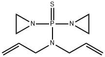 Bis(1-aziridinyl)(diallylamino)phosphine sulfide Struktur