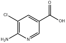 6-Amino-5-chloronicotinic acid Struktur