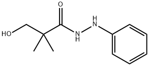 3-hydroxy-2,2-dimethyl-2'-phenylpropionohydrazide Struktur