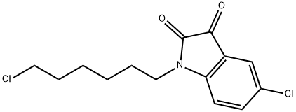 5-CHLORO-1-(6-CHLOROHEXYL)-1H-INDOLE-2,3-DIONE Struktur