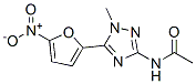 N-[1-Methyl-5-(5-nitro-2-furanyl)-1H-1,2,4-triazol-3-yl]acetamide Struktur