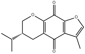 (R)-6,7-Dihydro-3-methyl-6-isopropyl-4H-furo[3,2-g][1]benzopyran-4,9(5H)-dione Struktur