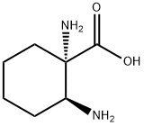 Cyclohexanecarboxylic acid, 1,2-diamino-, (1S,2S)- (9CI) Struktur