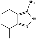 2H-Indazol-3-amine,  4,5,6,7-tetrahydro-7-methyl- Struktur