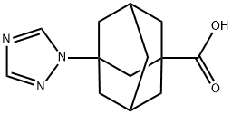 3-(1H-1,2,4-triazol-1-yl)-1-adamantanecarboxylic acid Struktur