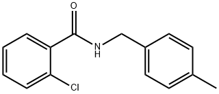 2-chloro-N-(4-methylbenzyl)benzamide Struktur