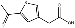 2-(5-ACETYL-3-THIENYL)ACETIC ACID Struktur