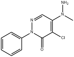 4-CHLORO-5-(1-METHYLHYDRAZINO)-2-PHENYL-2,3-DIHYDROPYRIDAZIN-3-ONE Struktur