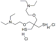 2,2-Bis((2-(diethylamino)ethoxy)methyl)-1,3-propanedithiol dihydrochlo ride Struktur