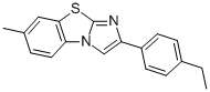 2-(4-ETHYLPHENYL)-7-METHYLIMIDAZO[2,1-B]BENZOTHIAZOLE Struktur