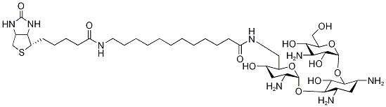 N-BIOTINYL-12-AMINODODECANOYLTOBRAMYCIN AMIDE Struktur