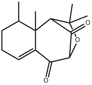 1,2,7,8,9,9a-Hexahydro-2,2,9,9a-tetramethyl-1,4-methano-3-benzoxepine-5,10(4H)-dione Struktur