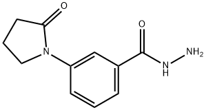 Benzoic acid, 3-(2-oxo-1-pyrrolidinyl)-, hydrazide (9CI) Struktur