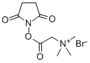 N,N,N-TRIMETHYLGLYCINE-N-HYDROXYSUCCINIMIDE ESTER, BROMIDE Structure