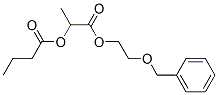 1-(2-phenylmethoxyethoxycarbonyl)ethyl butanoate Struktur