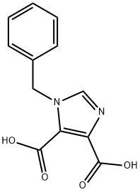 1-benzylimidazole-4,5-dicarboxylic acid Struktur