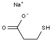 Propanoic acid, 3-Mercapto-, MonosodiuM salt Struktur