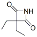 3,3-Diethyl-2,4-azetidinedione Struktur