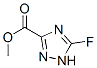 1H-1,2,4-Triazole-3-carboxylicacid,5-fluoro-,methylester(9CI) Struktur