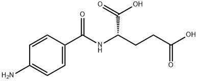 N-(4-Aminobenzoyl)-DL-glutamic acid Struktur