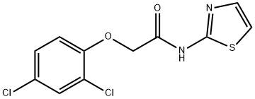 2-(2,4-Dichlorophenoxy)-N-(2-thiazolyl)acetamide Struktur