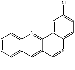 2-Chloro-6-methyldibenzo[b,h][1,6]naphthyridine Struktur