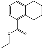 1-Naphthalenecarboxylic acid, 5,6,7,8-tetrahydro-, ethyl ester Struktur