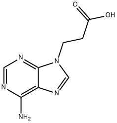 6-Amino-9H-purine-9-propanoic acid Struktur