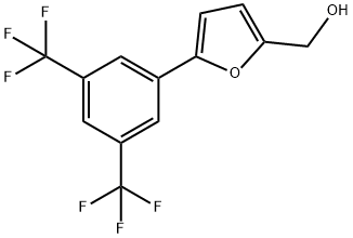 [5-[3,5-DI(TRIFLUOROMETHYL)PHENYL]-2-FURYL]METHANOL Structure