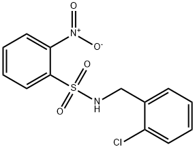 N-(2-chlorobenzyl)-2-nitrobenzenesulfonamide Struktur